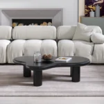 Goldoma Minimalist Cloud Coffee Table in Nordic white for living room - modern cloud coffee table