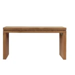 Goldoma 64-inch modern solid wood luxury console table for entryway and living room