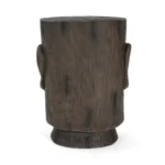 Moai head side table outdoor Easter Island decor by Goldoma