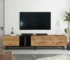 Goldoma 3-Door TV Stand for TVs Up to 80 Inch, Large Media Console with Storage