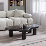 Goldoma Minimalist Cloud Coffee Table in Nordic white for living room - modern cloud coffee table