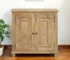 Goldoma 34" Solid Wood Sideboard Cabinet, Light Brown - Two Doors, Modern Traditional Storage for Living Room