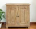 Goldoma 34" Solid Wood Sideboard Cabinet, Light Brown - Two Doors, Modern Traditional Storage for Living Room