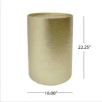 Goldoma hammered gold side table set of 2 – modern accent tables with sturdy iron frame