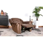 Winforce Classic Single Living Room Sofa Home Theater Recliner With USB Port Leather Electric Recliner Sofa - Image 2