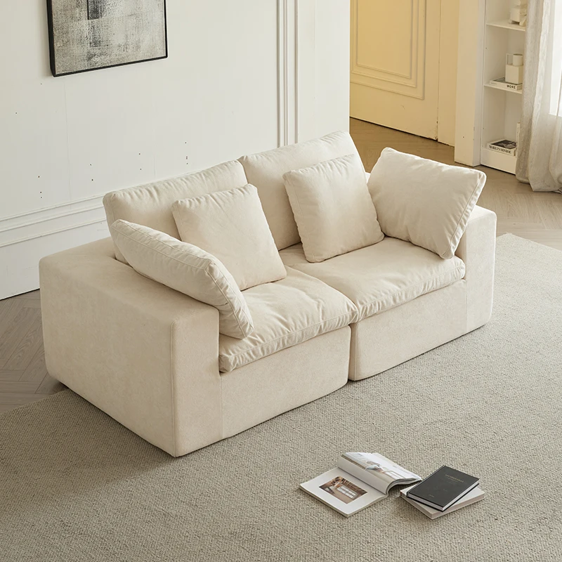 Hfba7211e8d24475cbf16dbb483a6447fP.webp Goldoma modular sectional compressed sofa with memory foam fabric upholstery in a modern living room