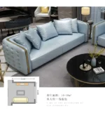 Modern Light luxury new classical sofa living room sofa European-style combination large apartment first floor leather sofa - Image 15