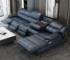 Goldoma L-Shaped Leather Sofa – Waterproof Modern Sectional for Living Room