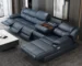 Goldoma L-Shaped Leather Sofa – Waterproof Modern Sectional for Living Room