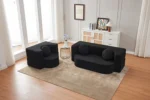 Goldoma modular boneless sofa bed in retro glam style, showing versatile living room couch