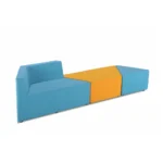 Goldoma Modular Break Out Sofa in a modern office lounge setting showing ergonomic back support and commercial-grade fabric