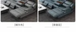 Goldoma L-Shaped Leather Sofa – waterproof genuine cowhide sectional in modern living room