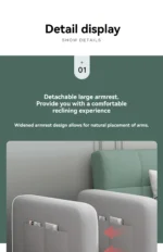 Goldoma Foldable Sofa Bed 3-seat convertible sleeper in modern living room