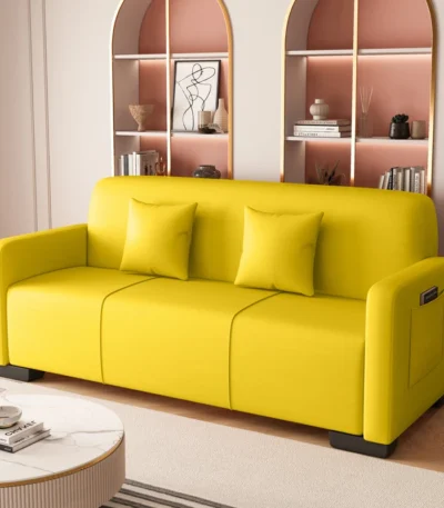 Goldoma modern minimalist single sofa chair for living room, compact design under 2000mm width