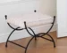 Goldoma Modern Footstool with Jacquard Fabric - Compact Ottoman for Living Room, Bedroom, and Entrance