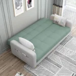 Goldoma Foldable Sofa Bed 3-seat convertible sleeper in modern living room