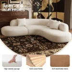 Modern Luxury Sofa Set  Fabric Furniture for Villa House & Warehouse Use for Luxury Living & Hotel Space - Image 8