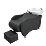 Goldoma Luxury Shampoo Bed with Back Massage - Modern Salon Recliner – base detail