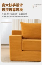 Goldoma Nordic Classic Modern Living Room Sofa - ergonomic single seat sofa in Scandinavian style for small living rooms