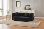 Goldoma modular boneless sofa bed in retro glam style, showing versatile living room couch