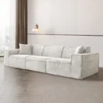 Modern Luxury Living Room Sofa Sectional Set Furniture l Shape 2 3 Seater Corduroy Compression Vacuum Packed Home pink Designer - Image 8