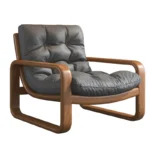 Goldoma Venetian leather sofa - premium leather sofa in a modern vintage style, compact single seat for living room
