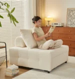 French design modern sofa bed – compact multifunctional sofa bed in a living room setting