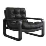 Goldoma Venetian leather sofa - premium leather sofa in a modern vintage style, compact single seat for living room