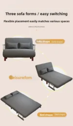 Folding Sofa Bed Dual-purpose Living Room Multi-functional Lunch Break Lazy Sofa Space-saving Single Internet Sofa Bed - Image 34