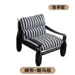 Goldoma Nordic Minimalist Living Room Sofa with black legs in a modern living room setting