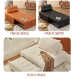 French design modern sofa bed – compact multifunctional sofa bed in a living room setting