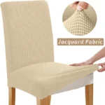 Jacquard Chair Cover, Durable Elastic Fabric Dining Chairs Cover, Stretch Covers For Kitchen Dining Room Chairs, Home Decor - Image 25