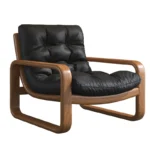 Goldoma Venetian leather sofa - premium leather sofa in a modern vintage style, compact single seat for living room