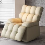 Goldoma modern folding sofa bed for small spaces, converting from sofa to comfortable bed in a living room
