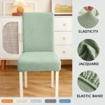 Jacquard Chair Cover, Durable Elastic Fabric Dining Chairs Cover, Stretch Covers For Kitchen Dining Room Chairs, Home Decor