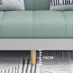 Goldoma Foldable Sofa Bed 3-seat convertible sleeper in modern living room