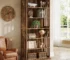 Goldoma 6-Tier Tall Bookshelf, 75-Inch Wood Bookcase with Adjustable Shelves