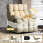 Goldoma modern folding sofa bed for small spaces, converting from sofa to comfortable bed in a living room