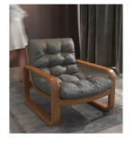 Goldoma Venetian leather sofa - premium leather sofa in a modern vintage style, compact single seat for living room
