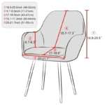 High Arm Chair Cover Elastic Dining Chairs Slipcover Warm Seat Covers for Living Room Wedding Banquets Hotel Fundas Para Sillas - Image 2