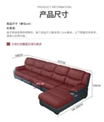 Goldoma L-Shaped Leather Sofa – waterproof genuine cowhide sectional in modern living room