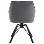 Goldoma velvet swivel dining chairs set of 2 in cream, featuring 360 degree rotation and ergonomic design