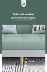 Goldoma Foldable Sofa Bed 3-seat convertible sleeper in modern living room