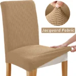 Jacquard Chair Cover, Durable Elastic Fabric Dining Chairs Cover, Stretch Covers For Kitchen Dining Room Chairs, Home Decor - Image 27