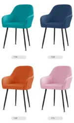 High Arm Chair Cover Elastic Dining Chairs Slipcover Warm Seat Covers for Living Room Wedding Banquets Hotel Fundas Para Sillas - Image 27