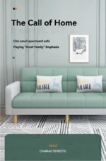 Goldoma Foldable Sofa Bed 3-seat convertible sleeper in modern living room