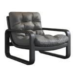Goldoma Venetian leather sofa - premium leather sofa in a modern vintage style, compact single seat for living room