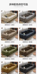 Goldoma modern L-shaped corner sofa with storage in cream chenille velvet, Scandinavian minimalist design for living room