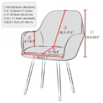 High Arm Chair Cover Elastic Dining Chairs Slipcover Warm Seat Covers for Living Room Wedding Banquets Hotel Fundas Para Sillas - Image 17