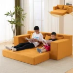 Goldoma Nordic Classic Modern Living Room Sofa - ergonomic single seat sofa in Scandinavian style for small living rooms